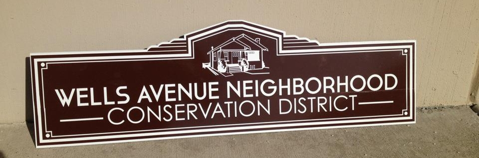 Wells Avenue Conservation District Sign Preview